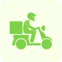 Delivery rider symbol 