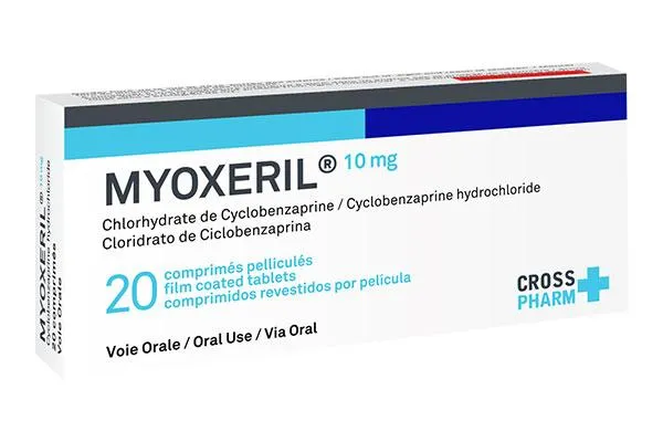 Myoxeril (Cyclobenzaprine 10mg) Tablets in Accra Ghana
