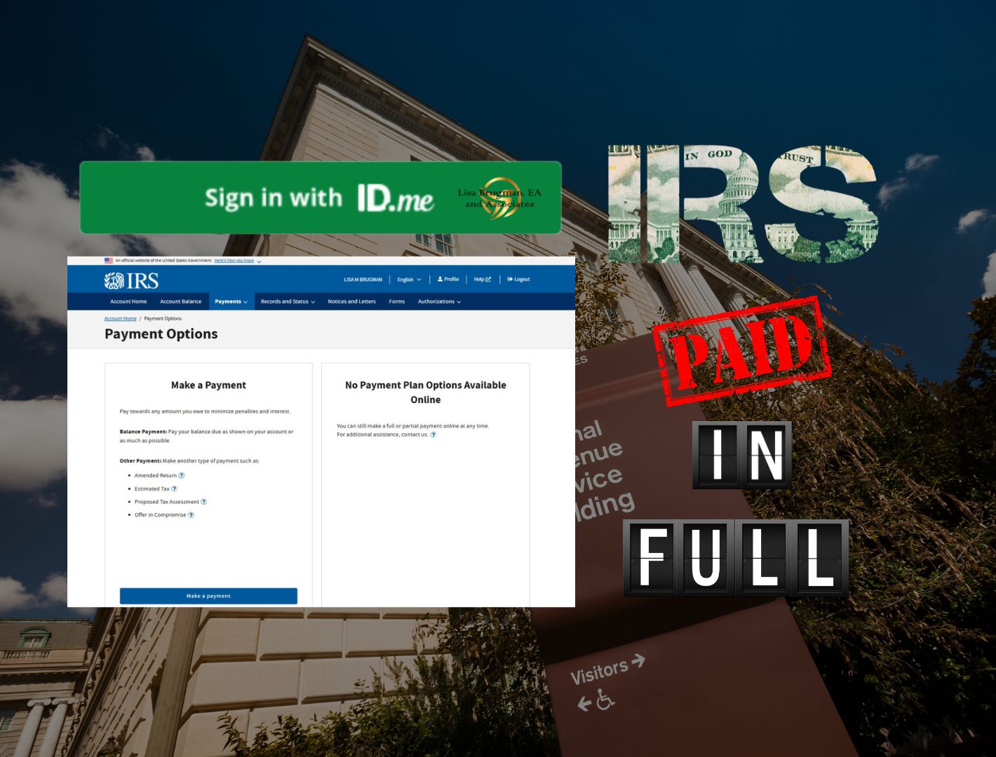 How to pay the IRS 