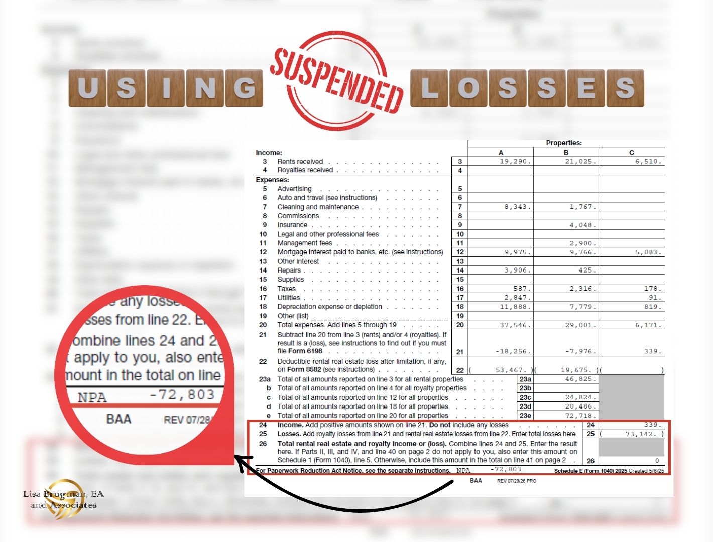 How To Use Suspended Real Estate Losses