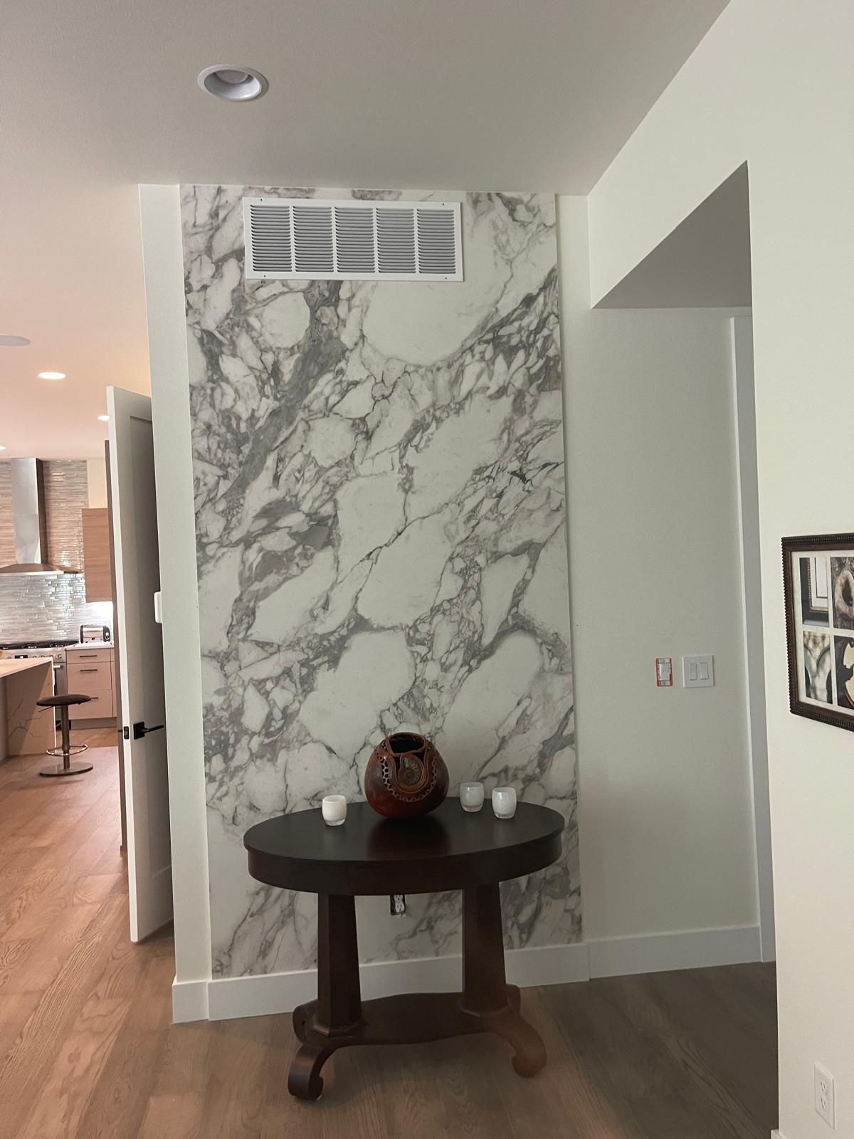 New Accent Wall installed in Bridle Path neighborhood home in Bellevue, WA