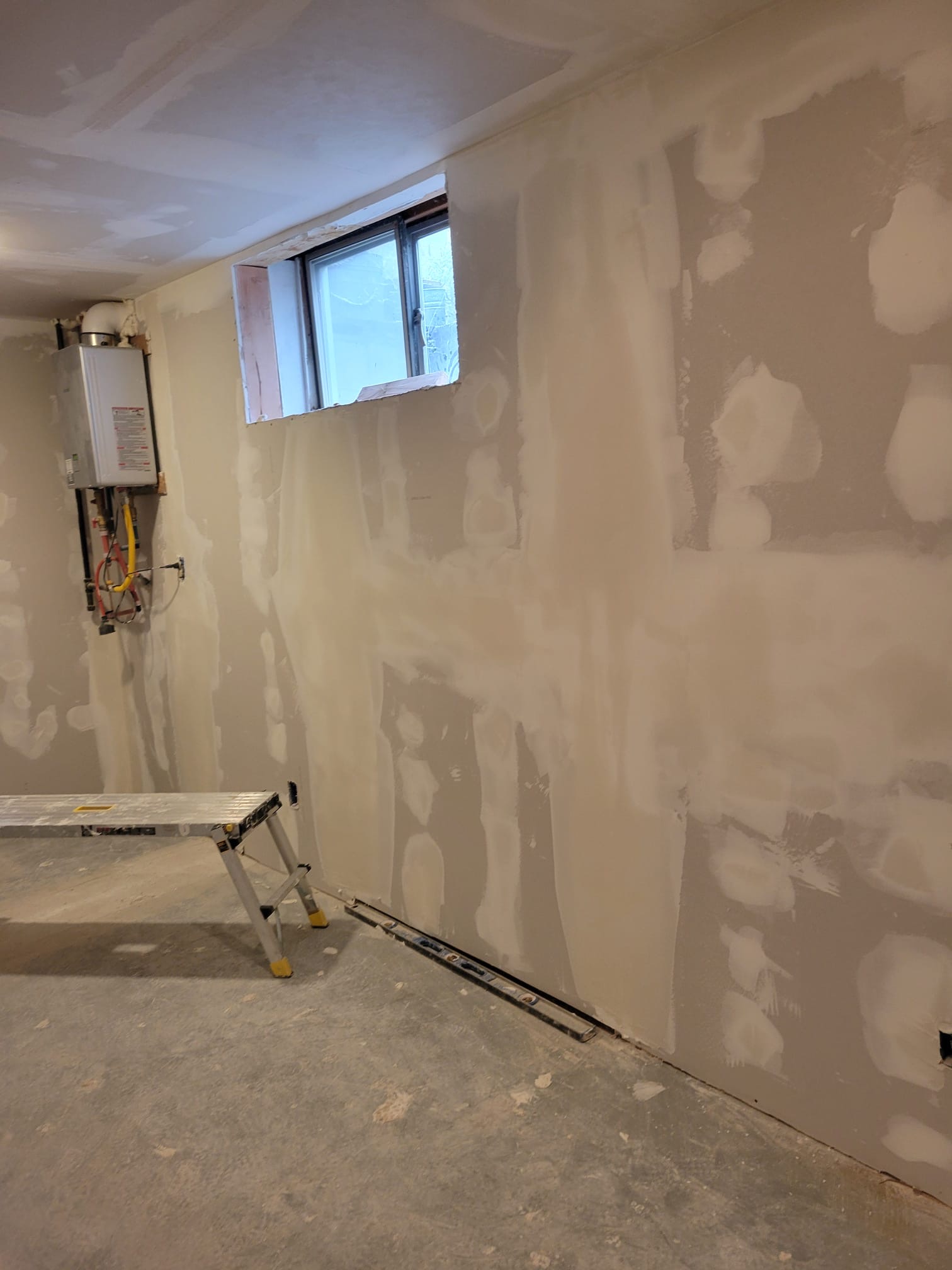 Finishing basement renovation for our client in Alderwood to provide more living space