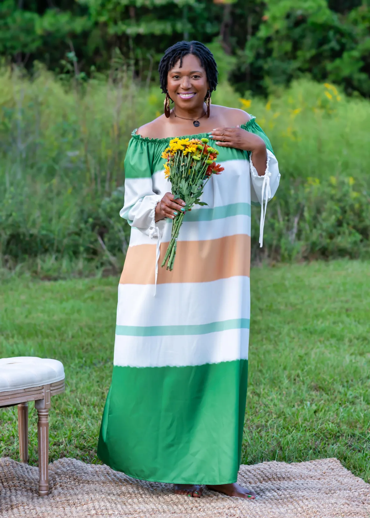 Kerie-Ann Lawrence, Nurse Practitioner and holistic wellness coach out in nature