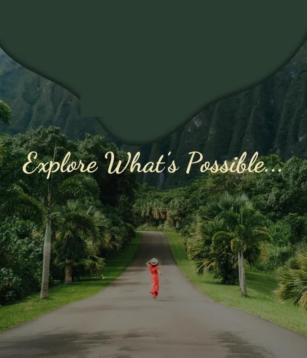 A woman excited about what's possible 