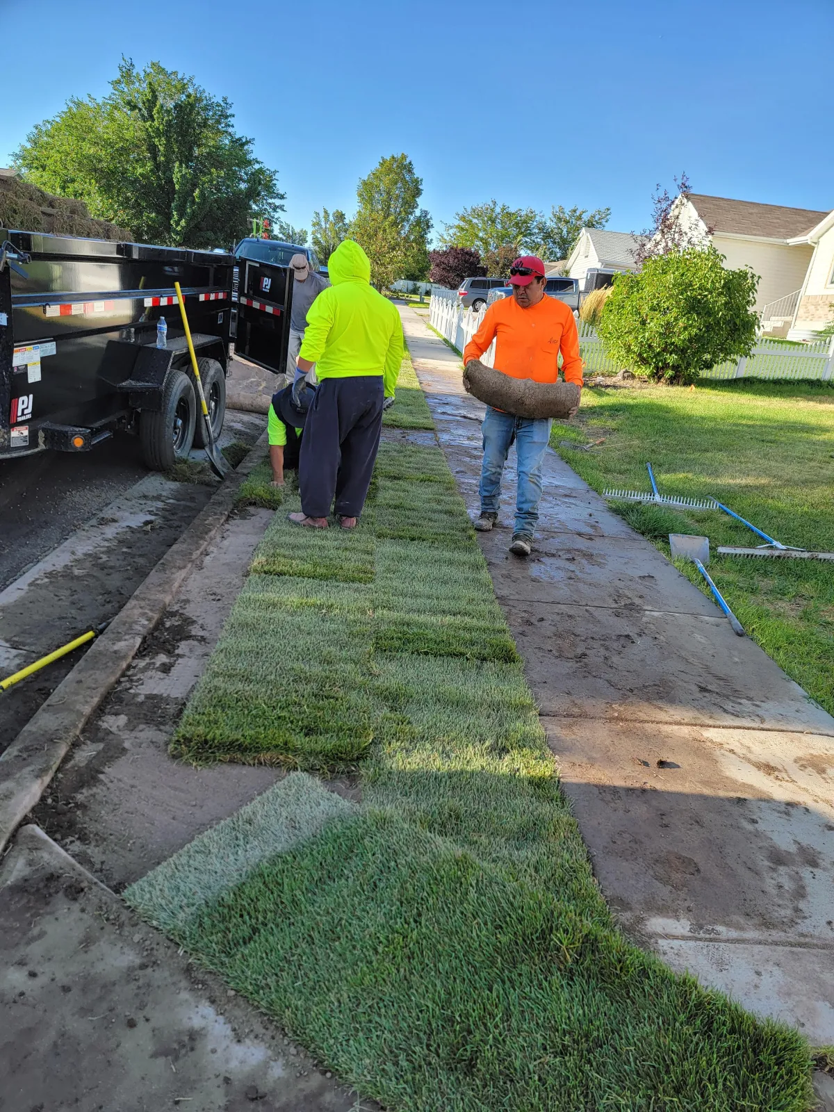Professional sod installation by Howard & Family Lawn Services enhancing curb appeal in West Valley City residential property