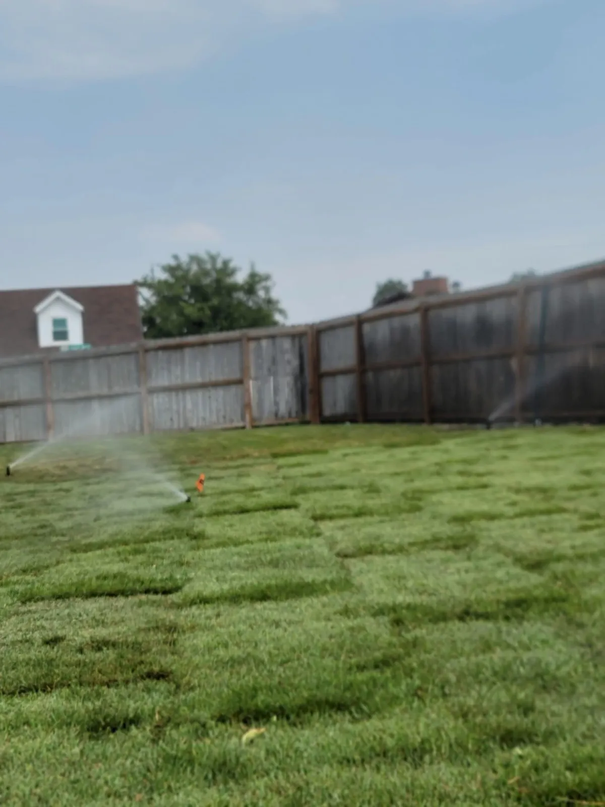 Sprinkler system installation in West Valley City by Howard and Family
