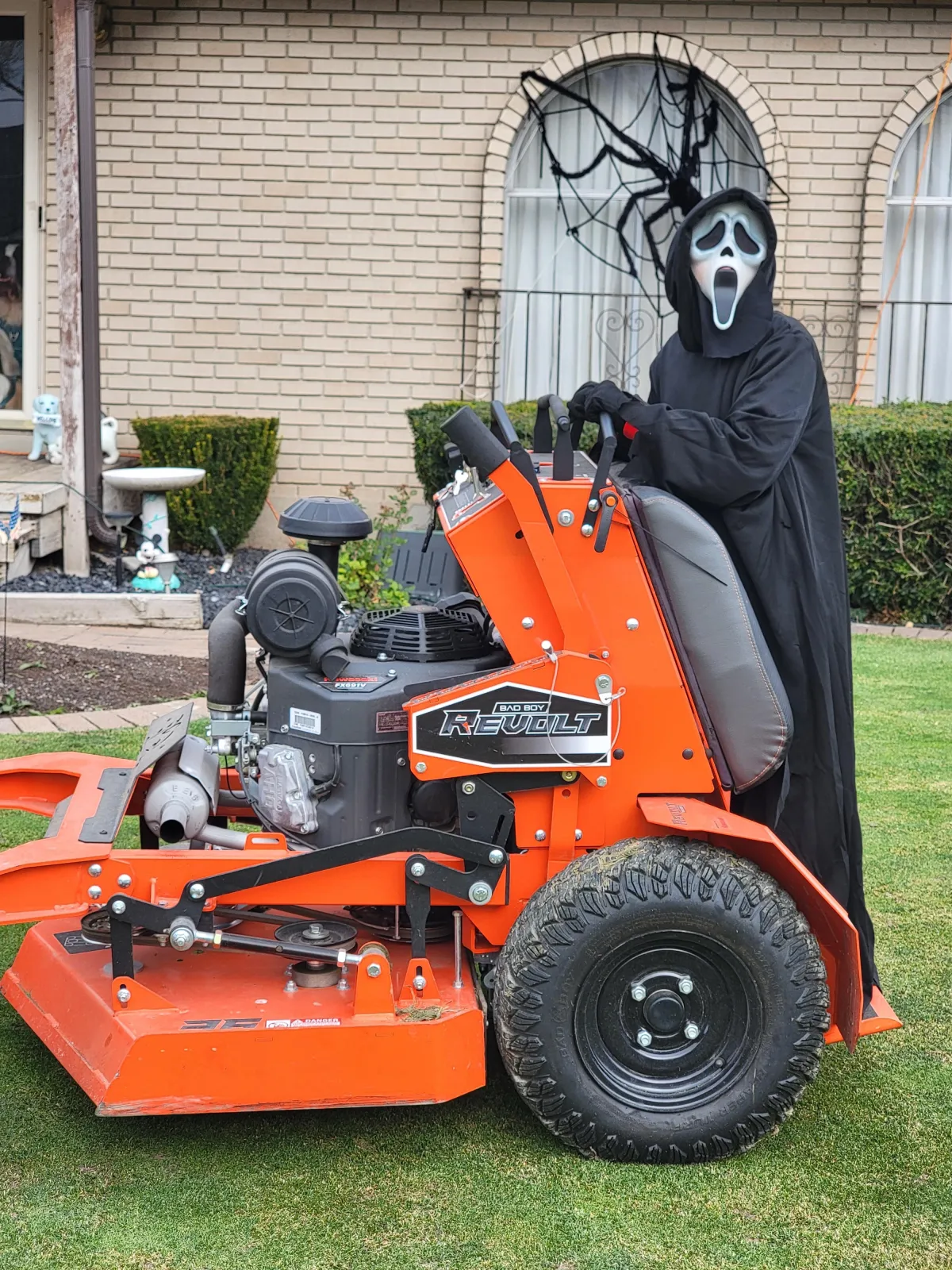 New green sod laid in a Utah front yard