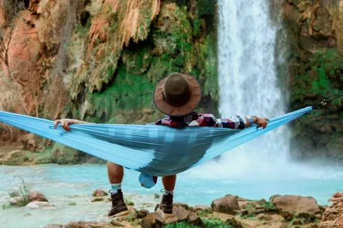 Man Hammock Waterfall