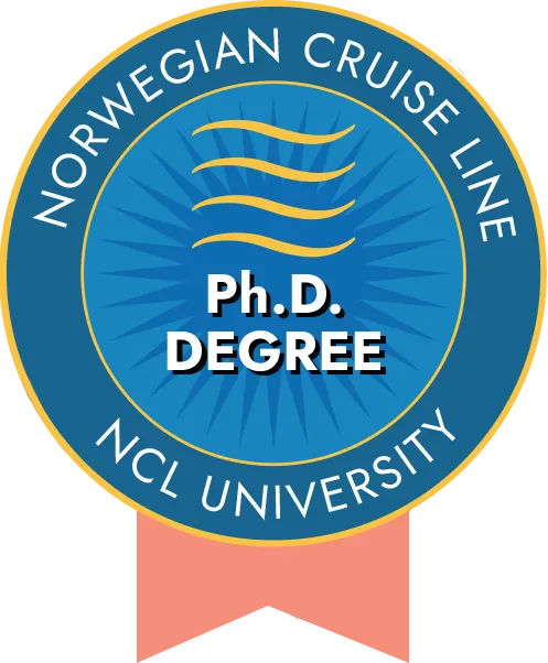 PHD in Norwegian cruise line education logo