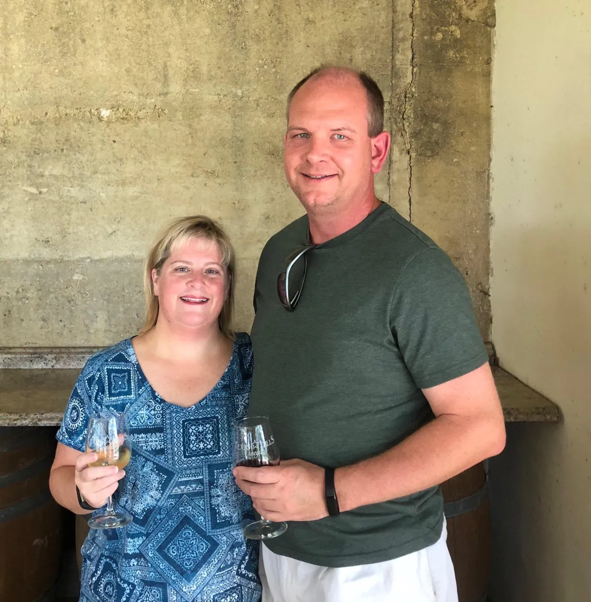 Me and John in Tuscany, Italy