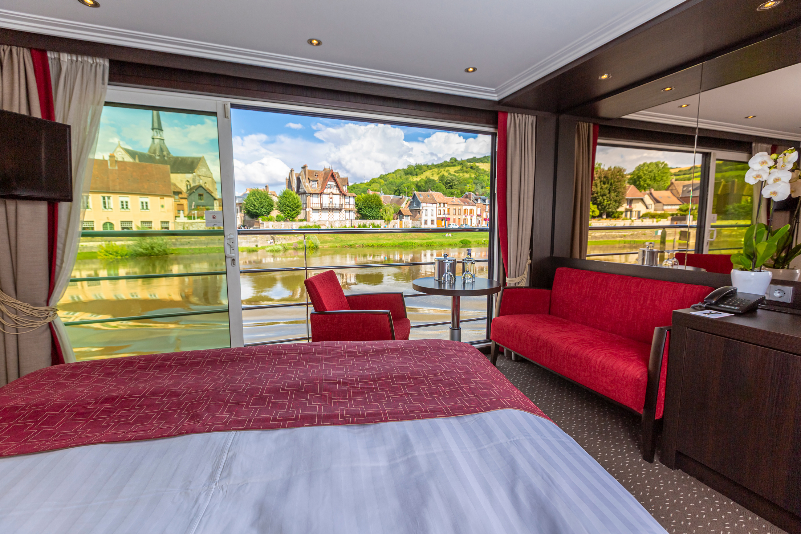 AmaWaterways cruise line stateroom