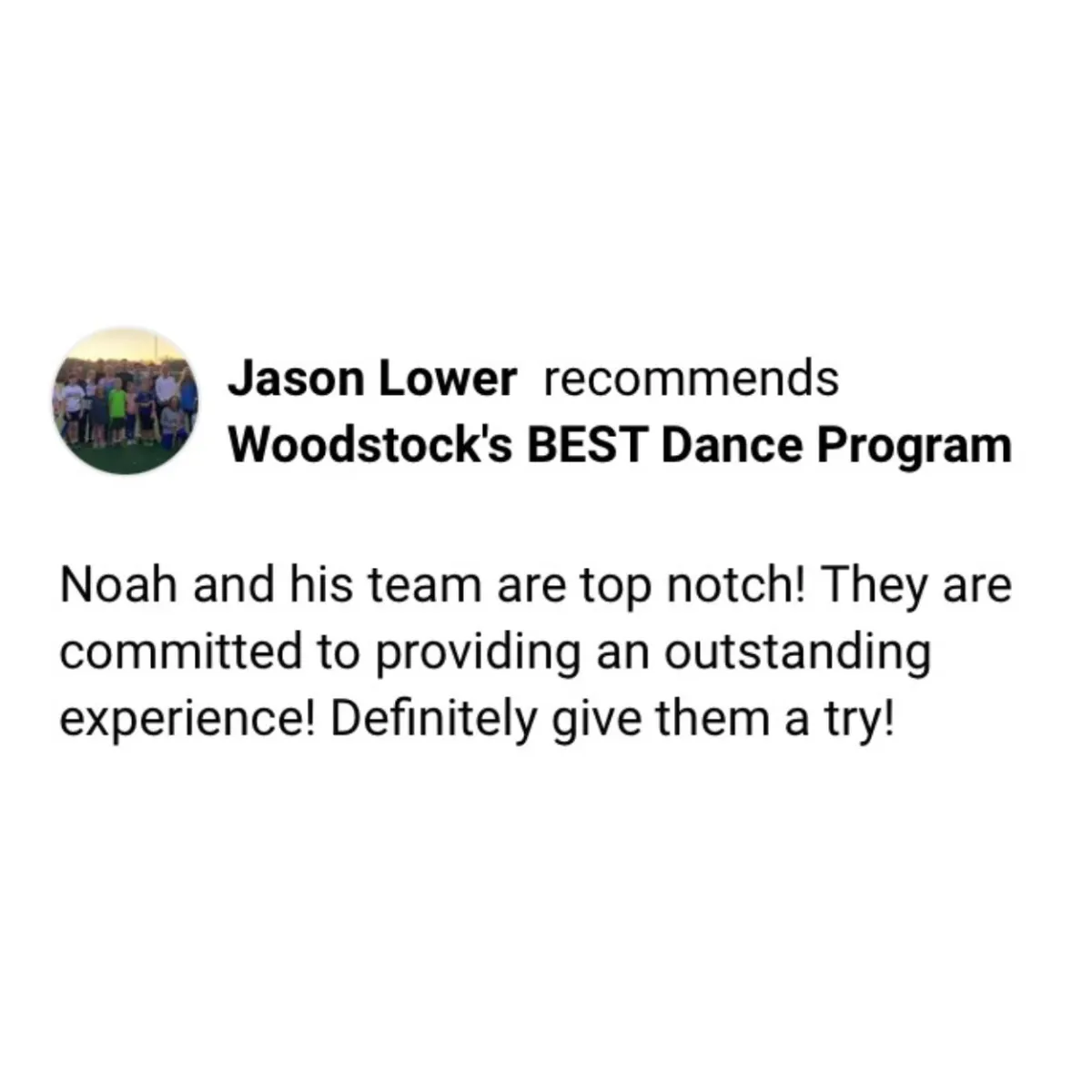 Review For Woodstock's BEST Dance Program