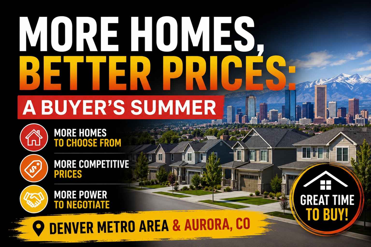 More homes for sale in Denver and Aurora