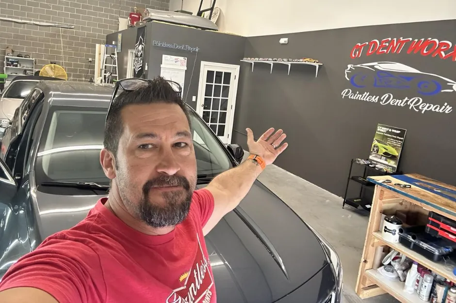 automotive hail repair shop