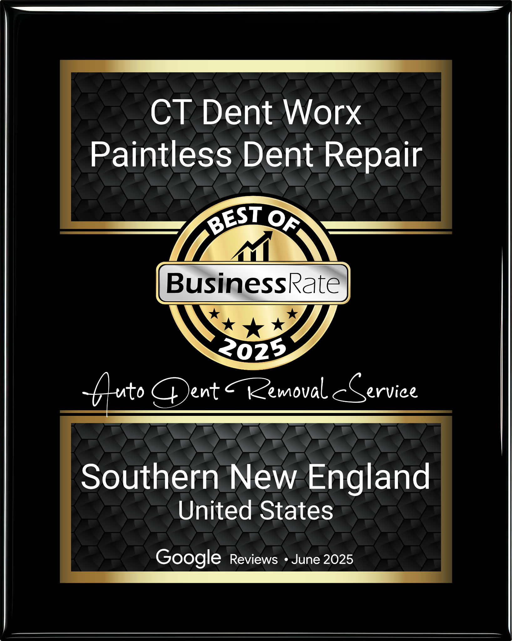 CT Dent Worx - Best of Business Rate 2025