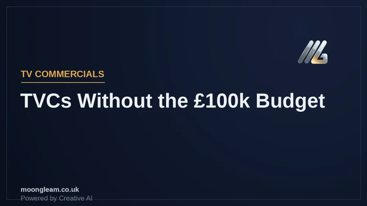 TV Commercial Production for SMBs: You No Longer Need a £100k Budget
