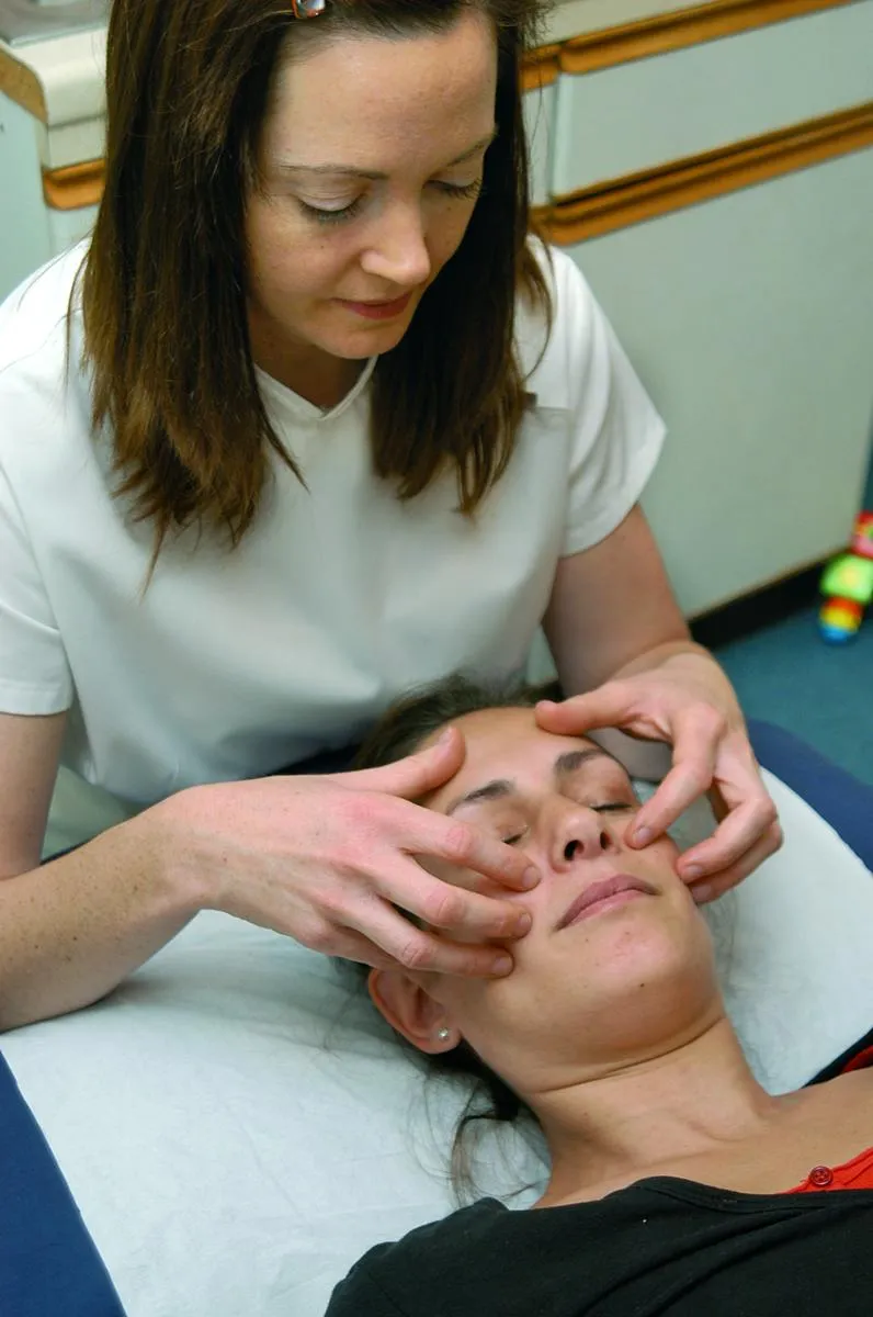 Image of Michelle Demonstrating Cranial