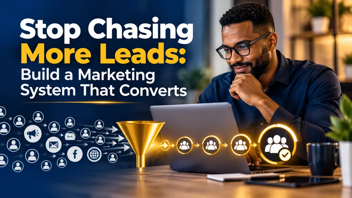 Stop Chasing More Leads: Build a Marketing System That Converts