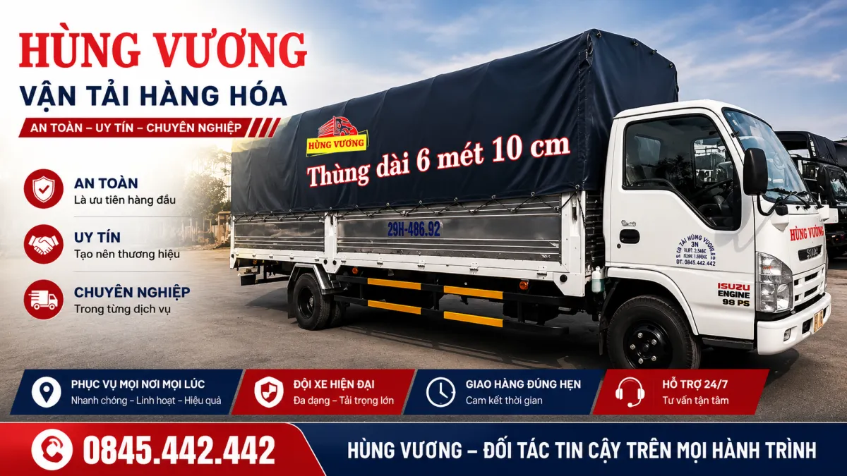 Xe Tải Chở Hàng 6 Mét