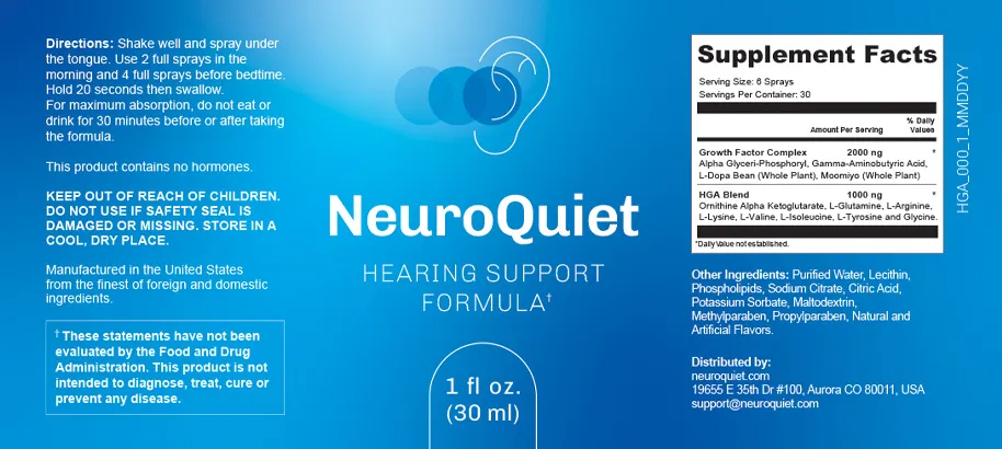 NeuroQuiet Ingredients