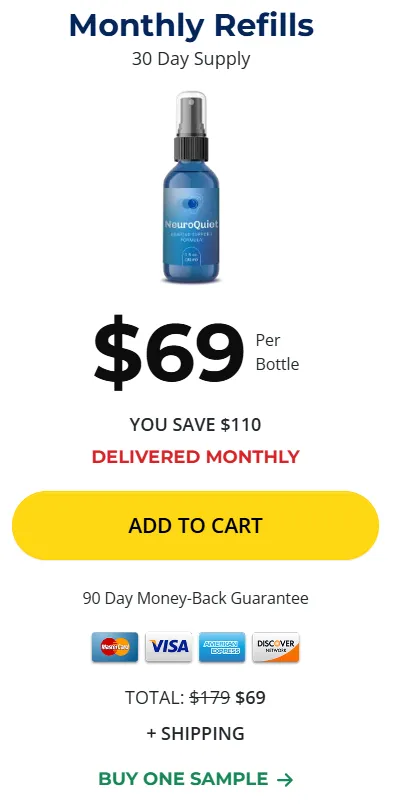 NeuroQuiet 1 Bottle Buy Now