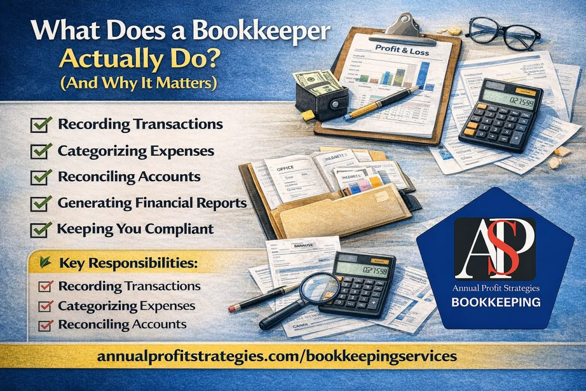 What Does a Bookkeeper Actually Do? (And Why It Matters