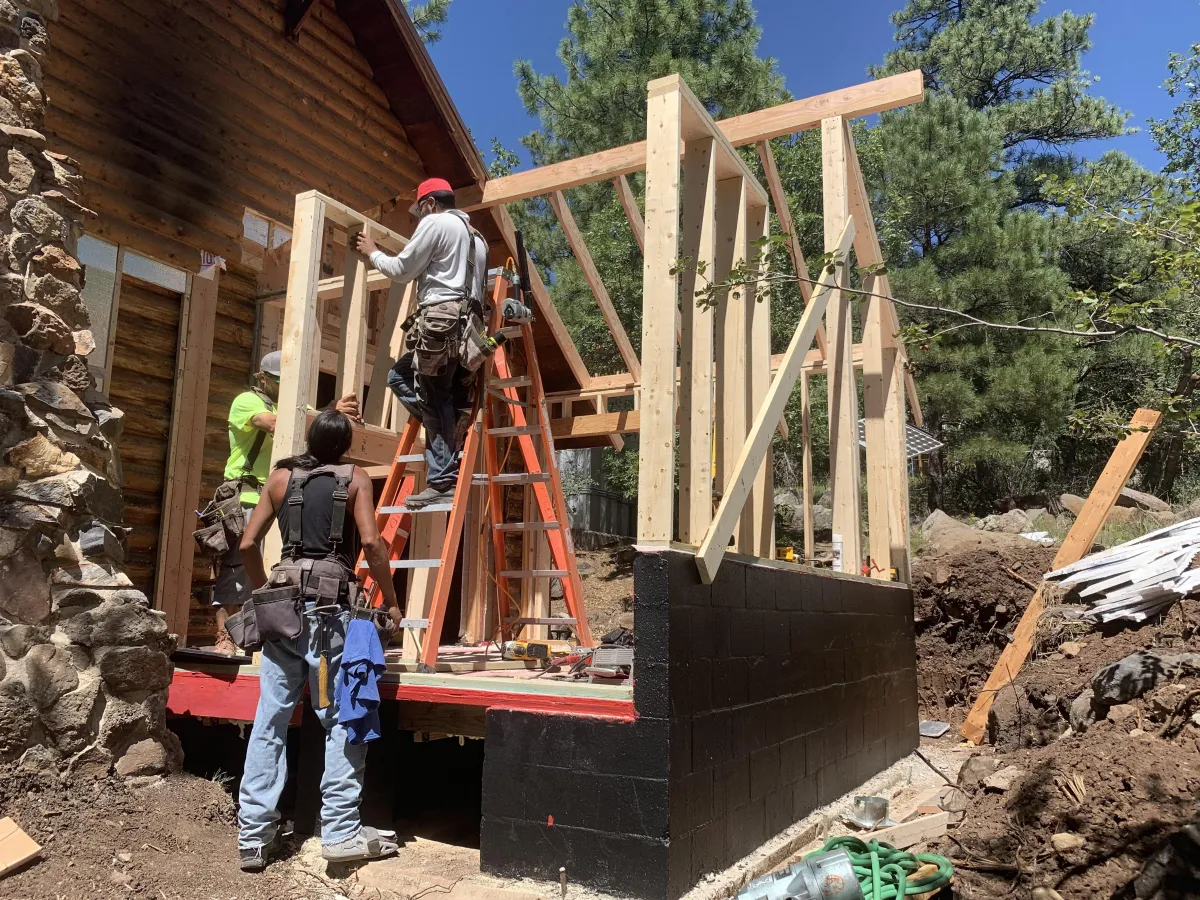 addition, framing, carpentry