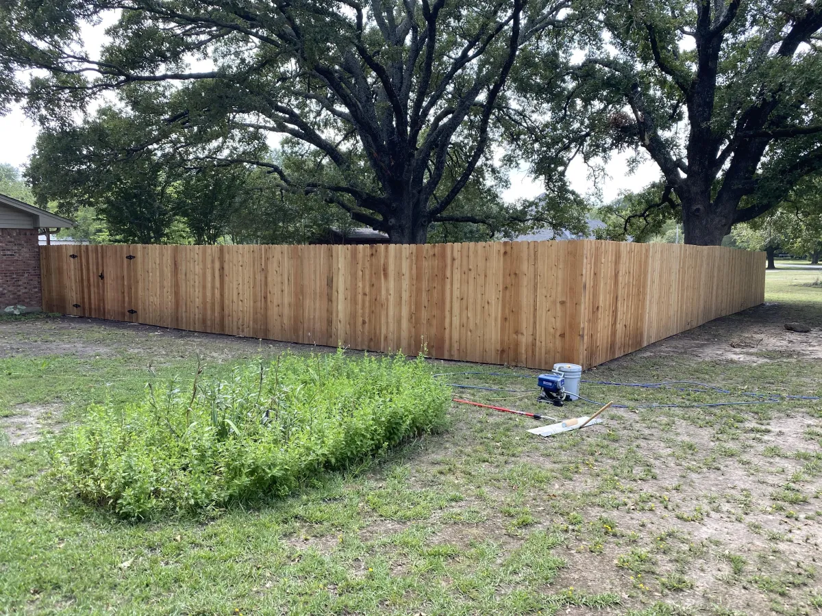 wood fence