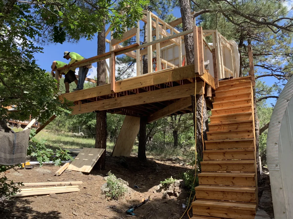 custom tree house