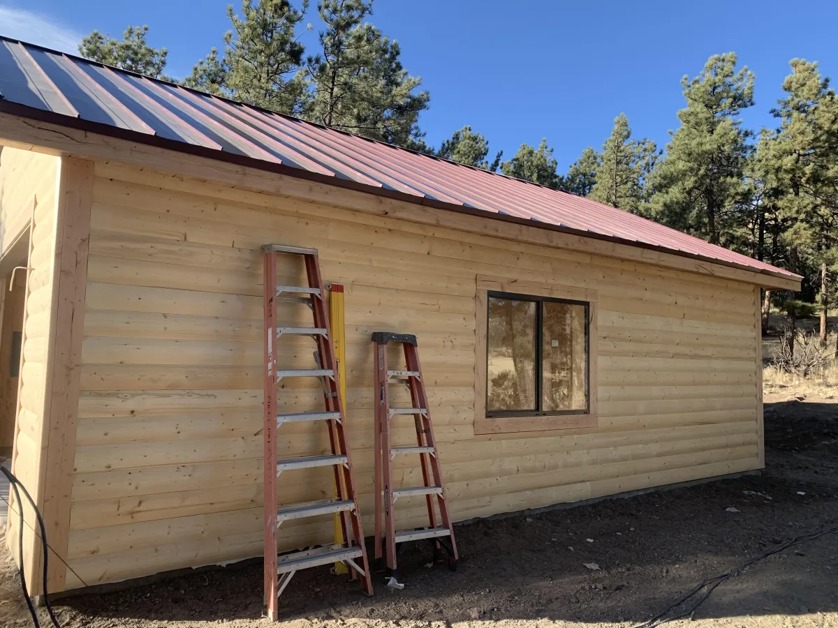garage addition, framing, carpentry, siding