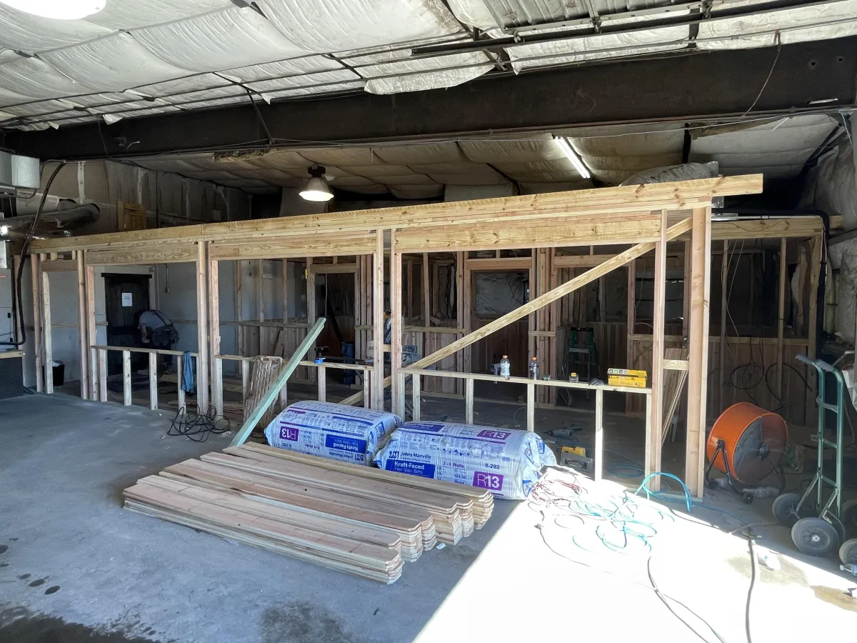 office addition, framing, carpentry
