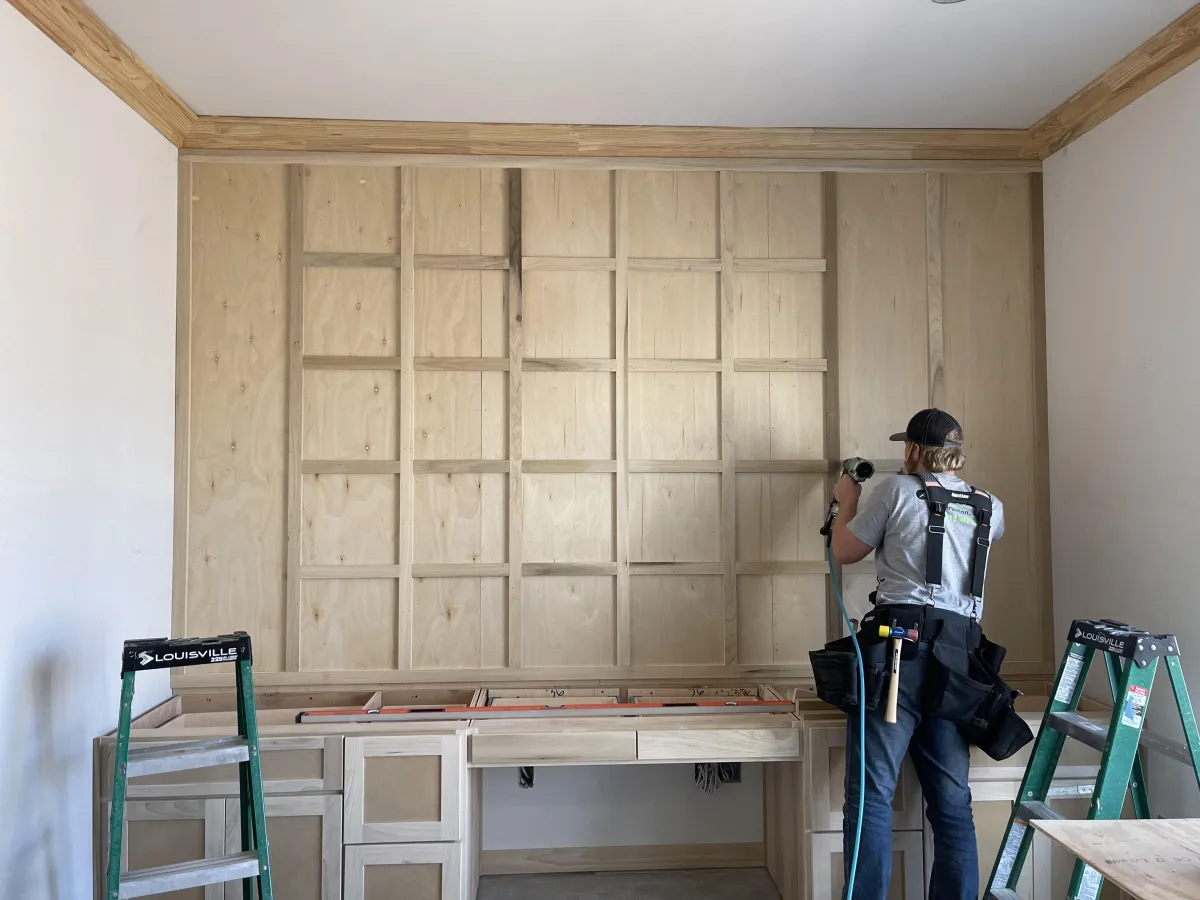 accent walls, carpentry