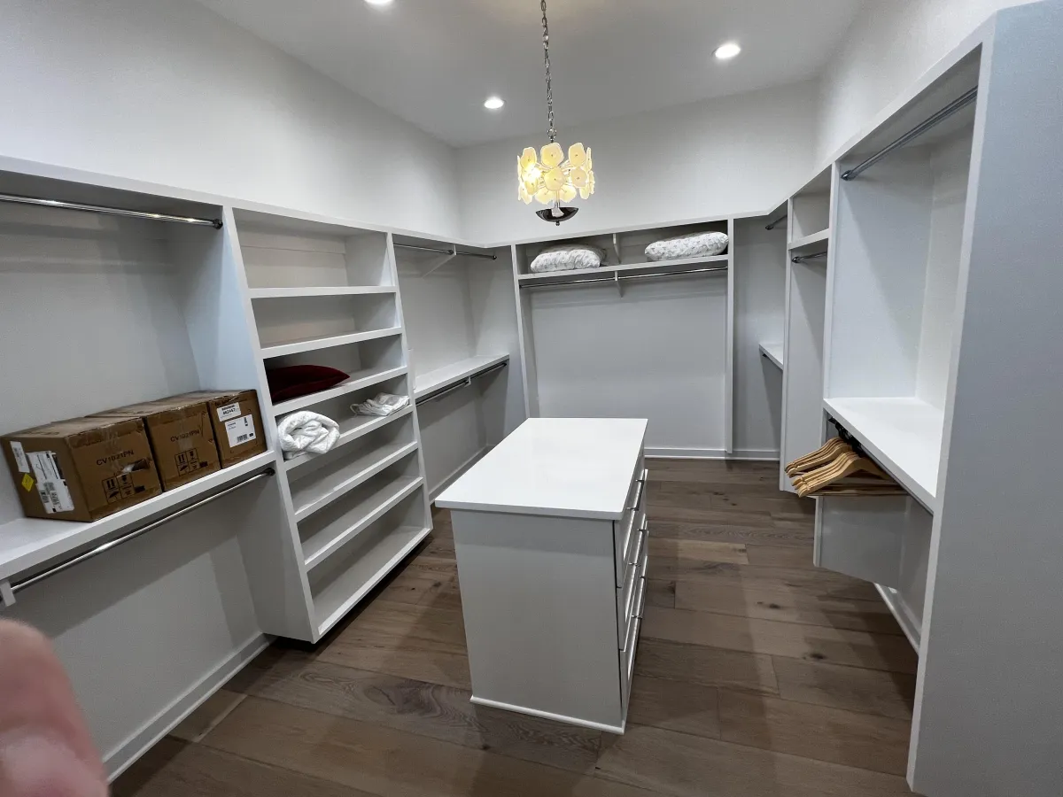 Master Closet Shelving