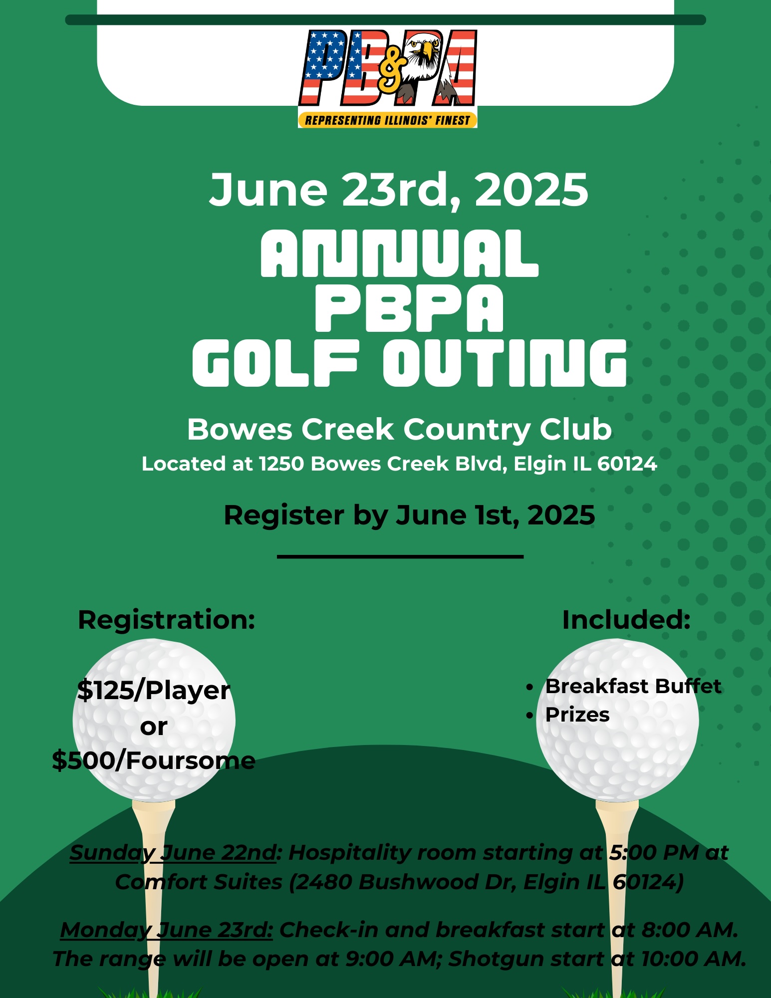 2025 PBPA Golf Outing