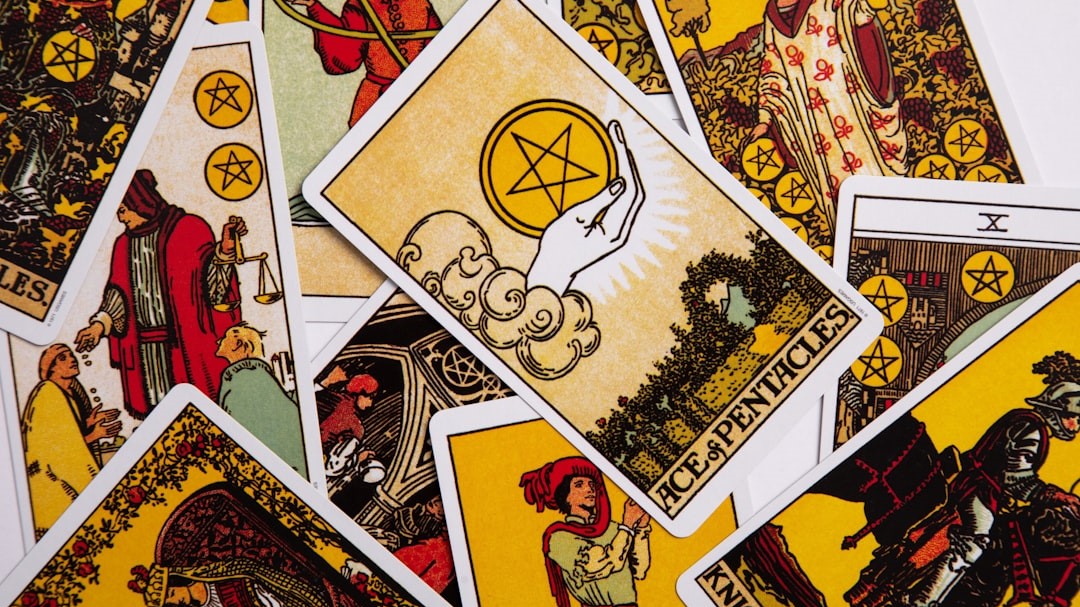 Tarot cards laid out during a future-focused reading