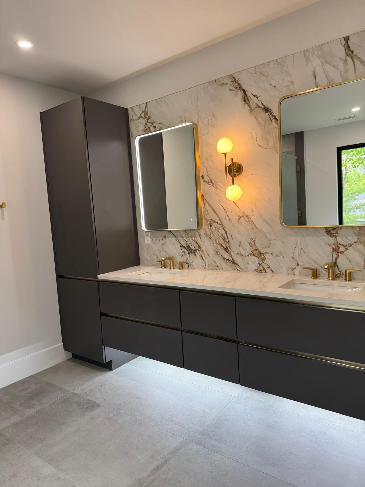 woman in white bathtub holding clear drinking glass