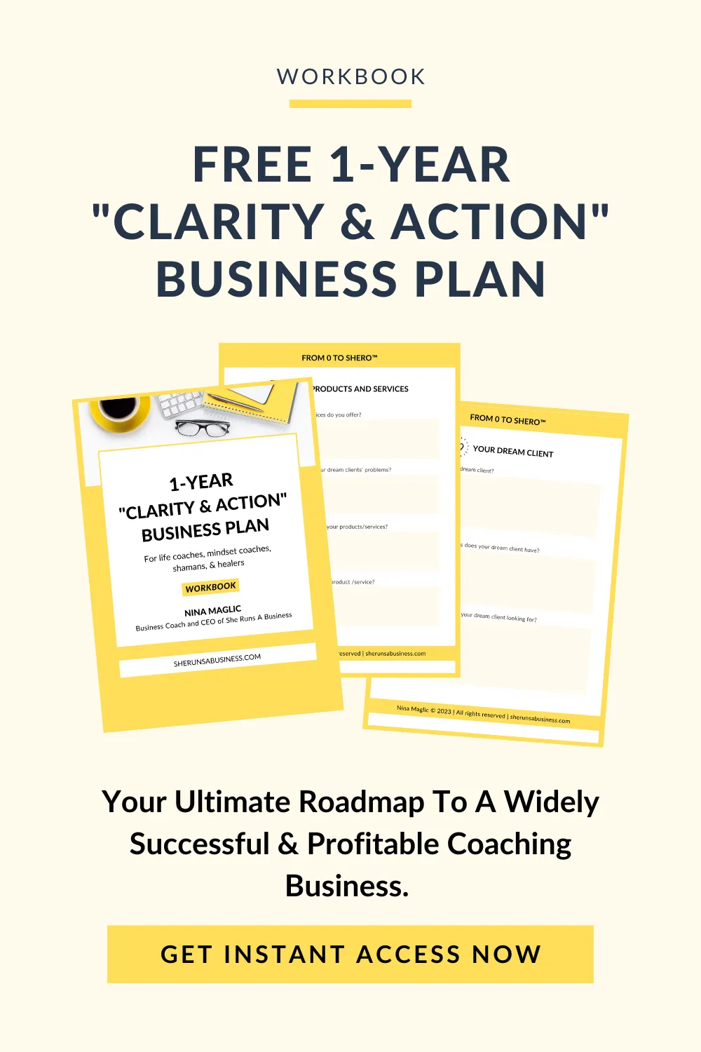 FREE 1-YEAR "CLARITY & ACTION" BUSINESS PLAN