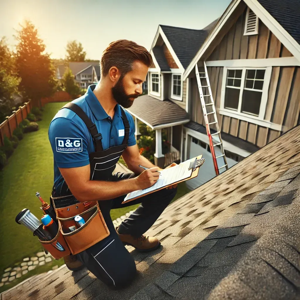 roof of a home getting inspected twice a year