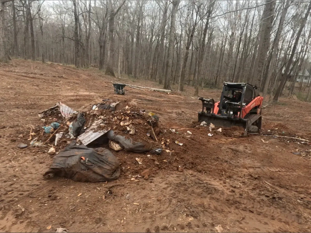 Land clean-up services restoring usable space after clearing