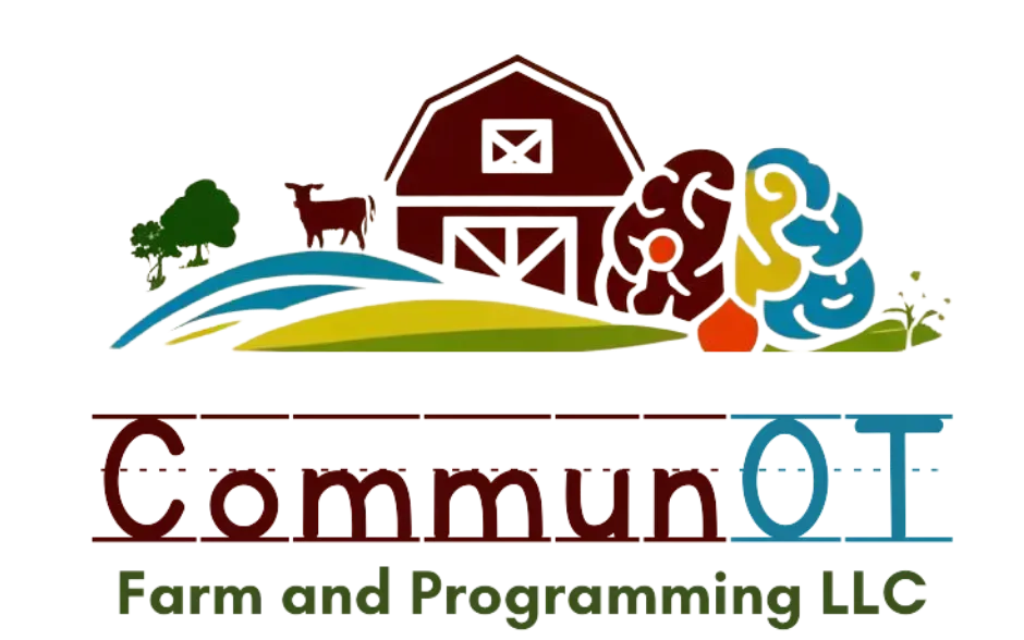Logo of the Farmer Veteran Coalition featuring a green leaf with white stars on the left and a brown crop field design on the right, symbolizing veterans and agriculture.