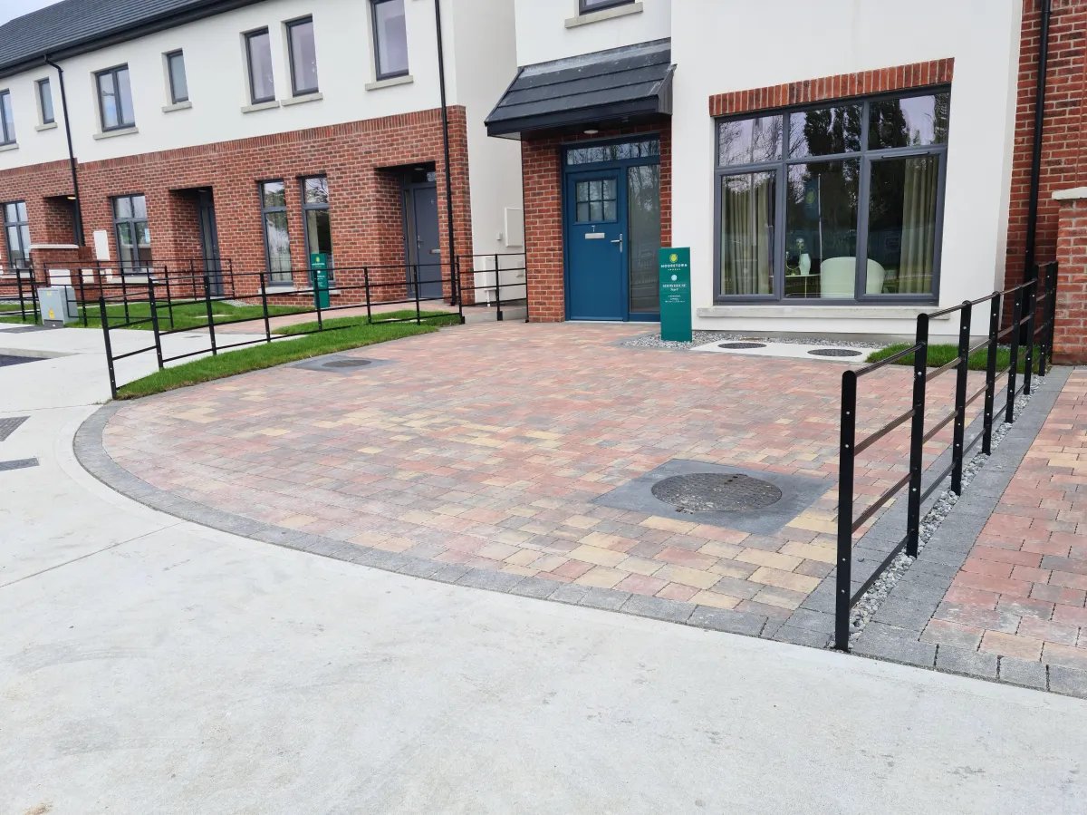 Tailored commercial paving solutions for businesses - commercial paving commercial construction business park paving commercial landscaping commercial property improvement Trim Co. Meath