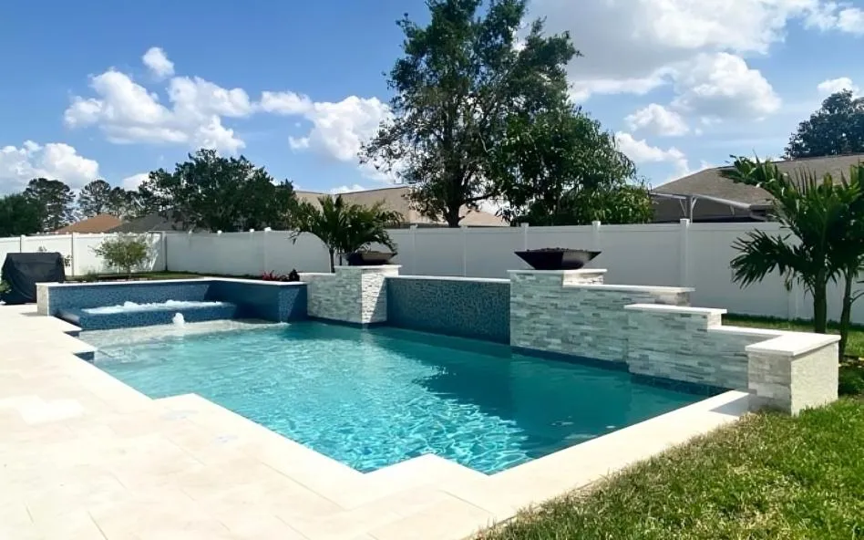 Pompano Beach Concrete constructs pool decks.