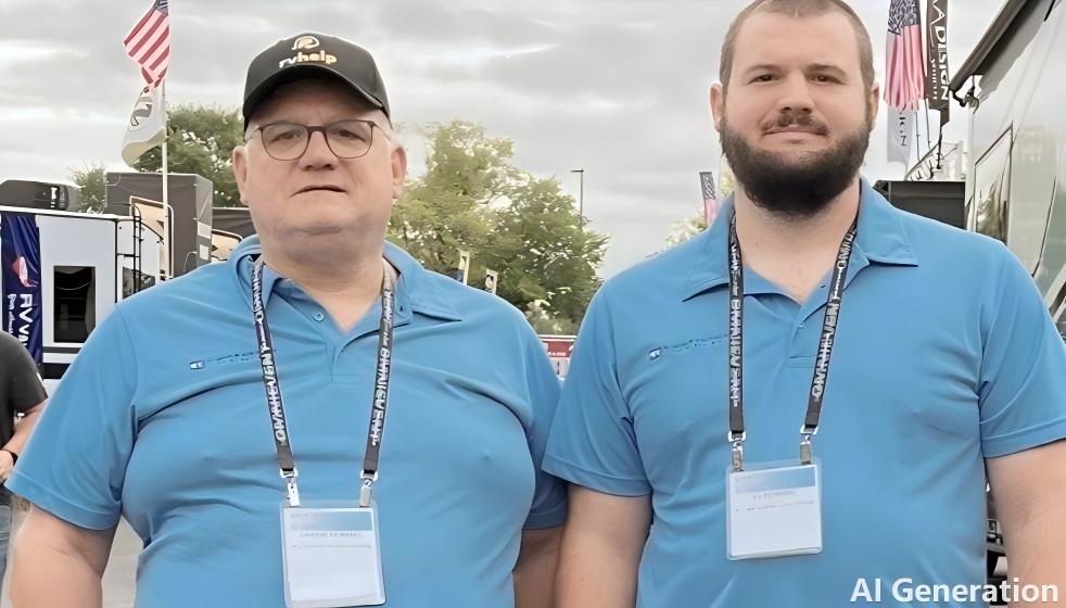Darrin and DJ Benning. Darrin is a certified RV Inspector and DJ is an RV technician. The team provide R Inspections, training, and cosuling services.