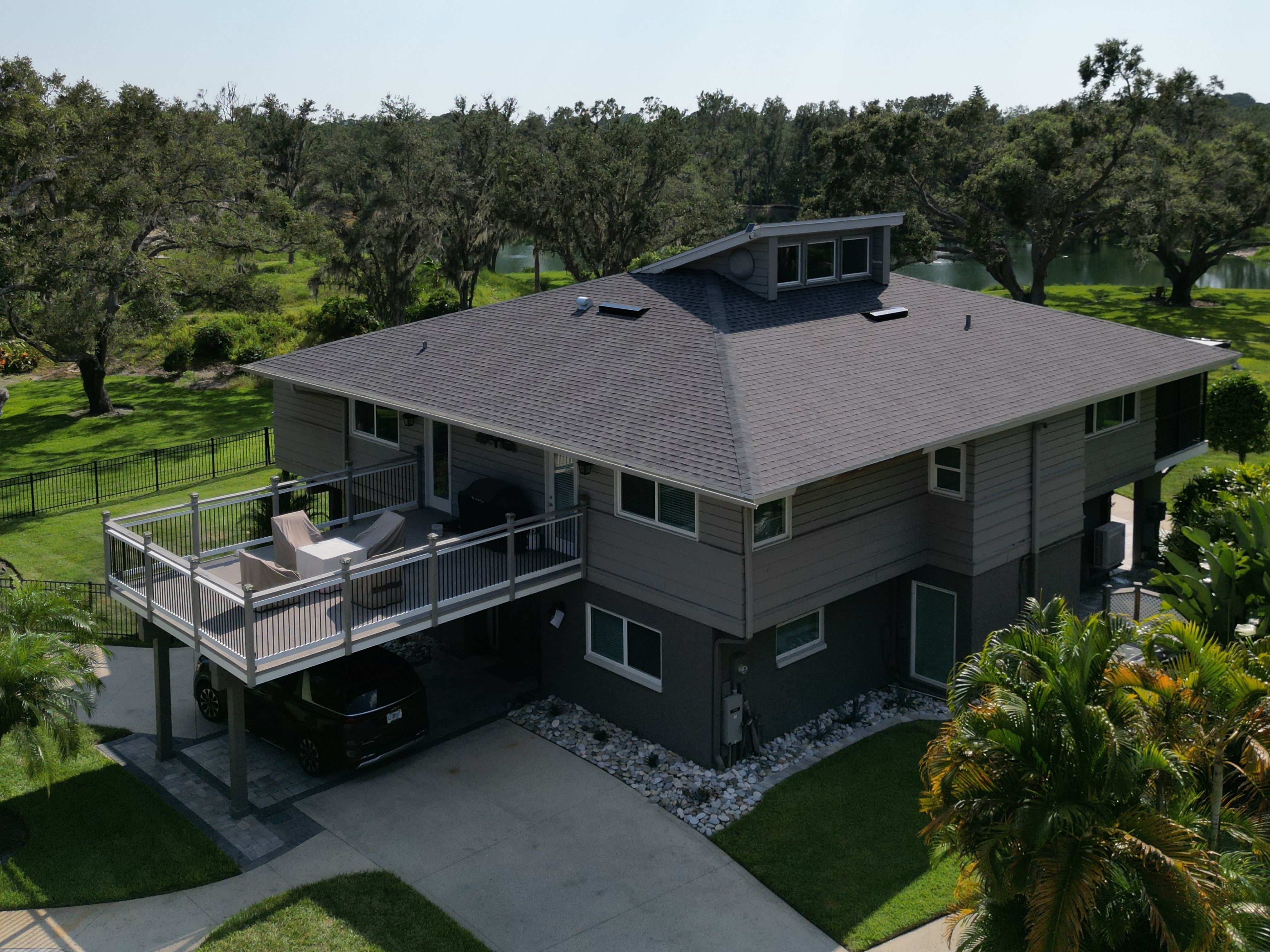 To keep your branding consistent and high-impact for SEO, here is the specific Alt Text for that multi-system project, followed by the rule that every tag must include your full legal name.  New Construction Multi-System Photo Alt Text: "New construction roofing project by GMS Roofing and Construction LLC featuring a custom combination of asphalt shingles, standing seam metal accents, and a TPO rubber roofing system.