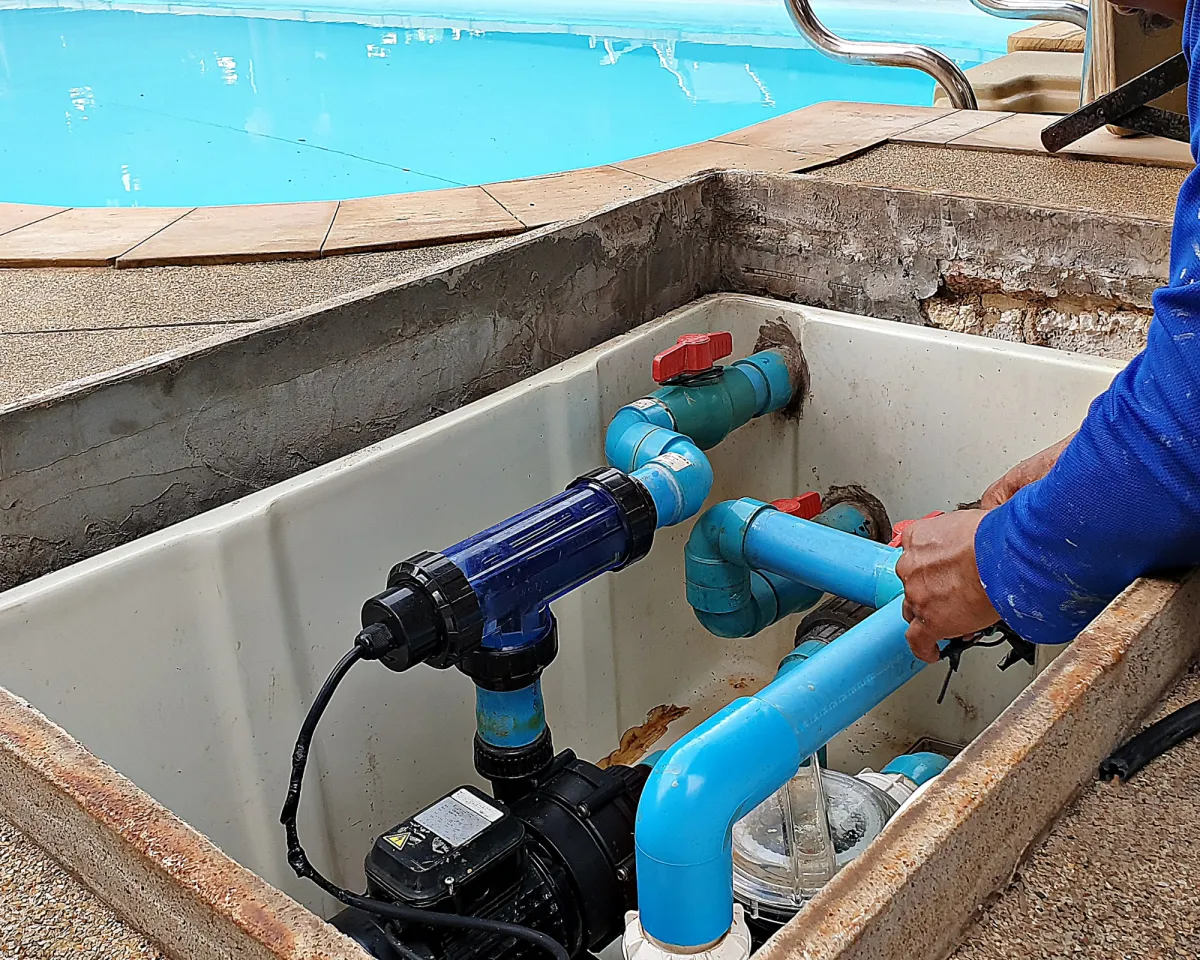 Pool pump and filter equipment inspection Charlotte NC
