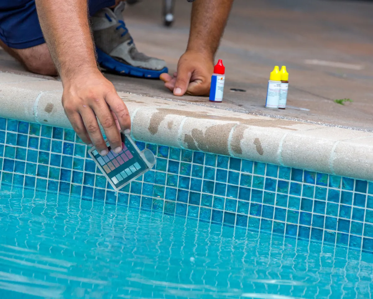 Weekly pool maintenance service Charlotte NC