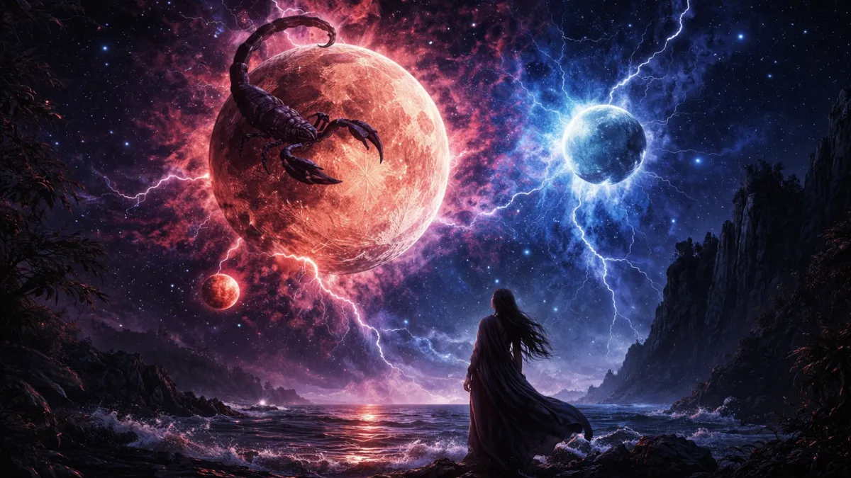 Scorpio Moon Opposing Uranus in Taurus, Trine Mars in Pisces  6th April 2026 - AEST