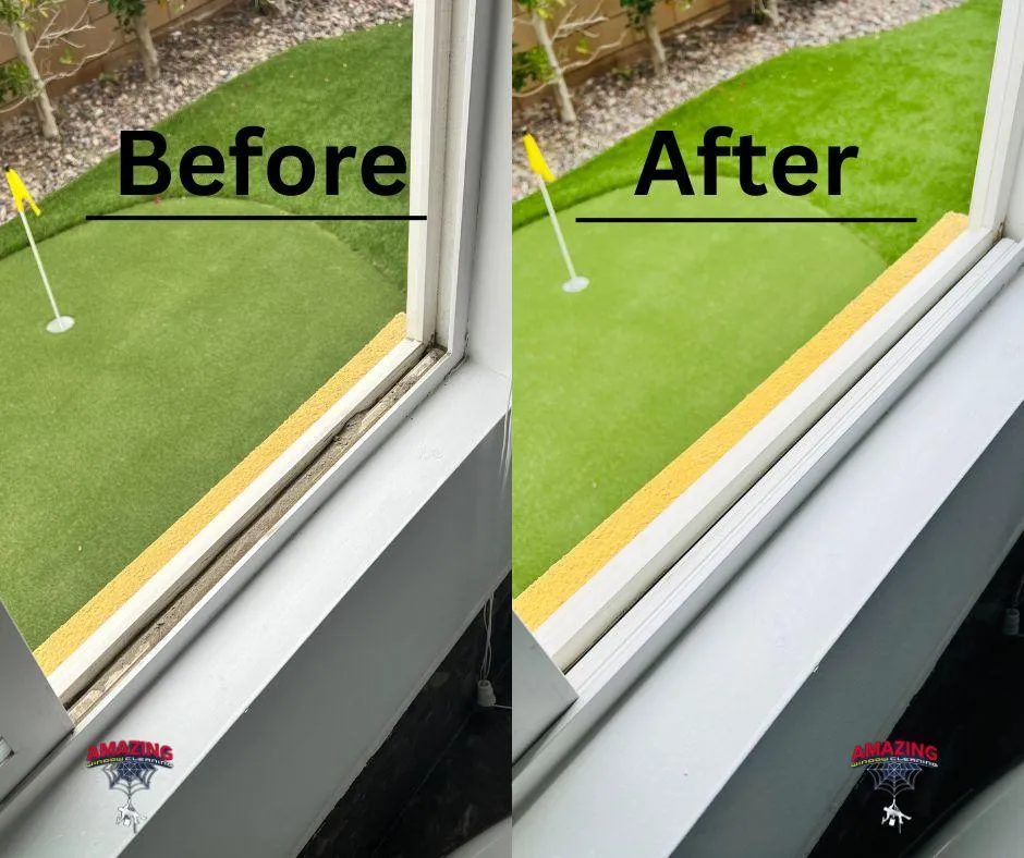 Before and After clean windows in indio