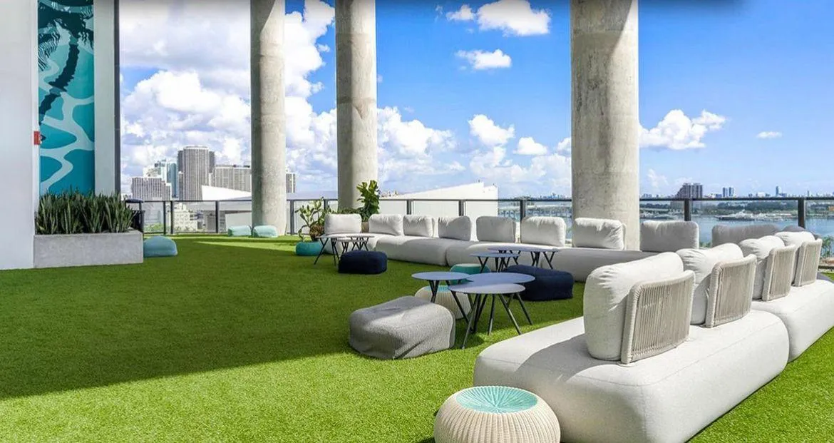 Commercial Artificial Turf Installation in Miami FL by Greenspace Miami