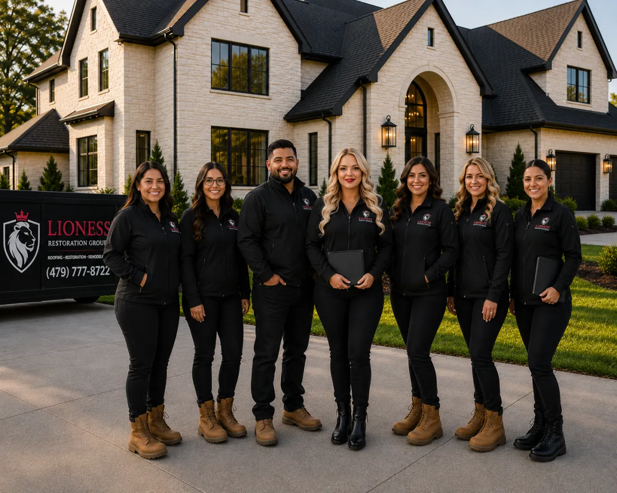 Woman-owned Lioness roofing team serving Northwest Arkansas homeowners